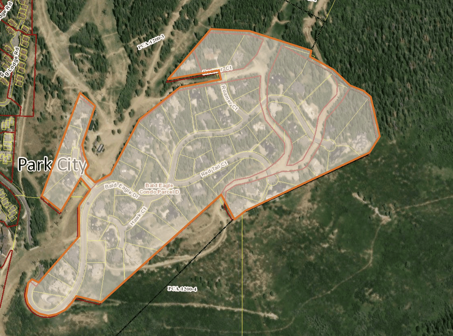 The Condominium Plat as outlined by Summit County Parcel viewer.